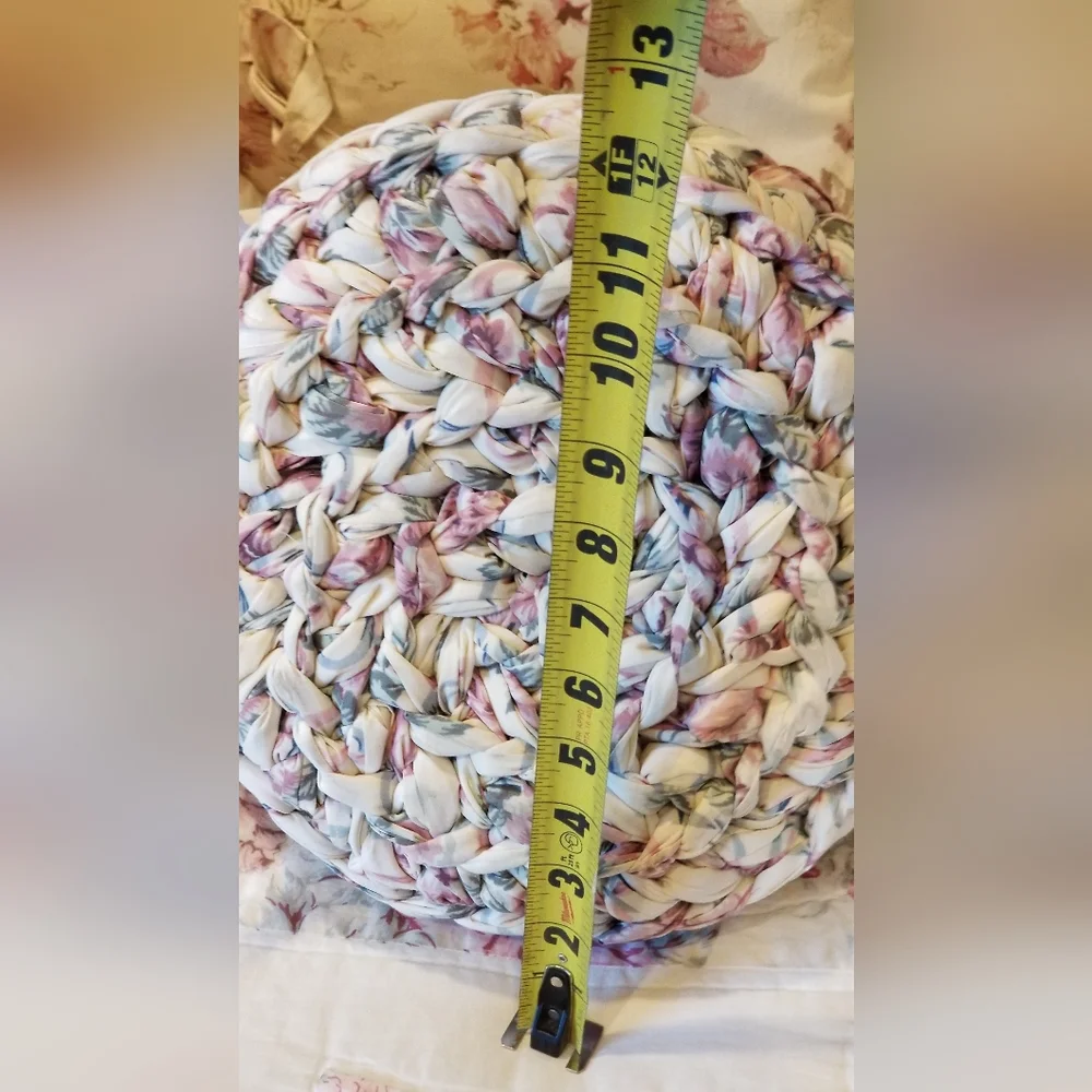 Fabric woven basket